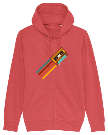 90'S Retro Cassette Tape Carmine Red