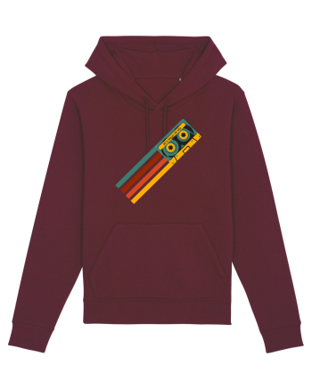 90'S Retro Cassette Tape Burgundy