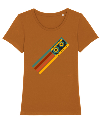 90'S Retro Cassette Tape Roasted Orange