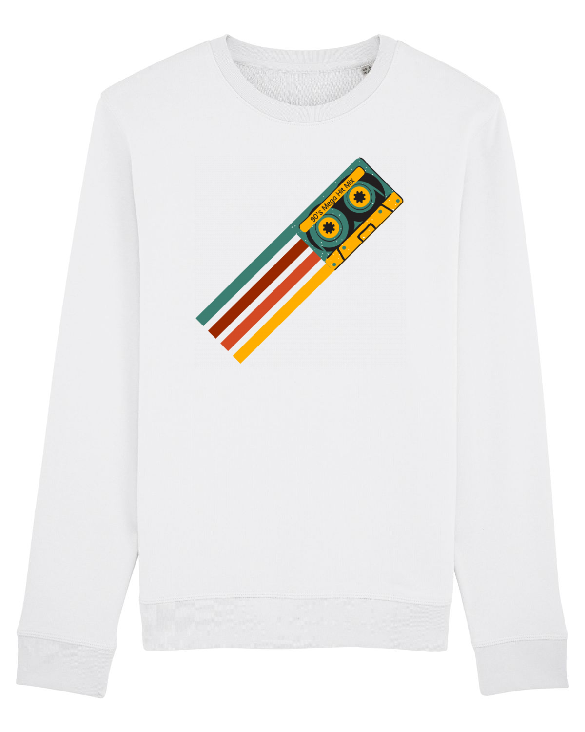 Bluză mânecă lungă Unisex Rise White