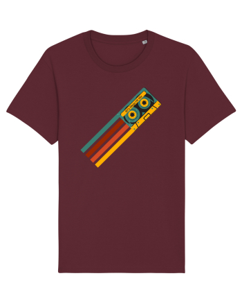 90'S Retro Cassette Tape Burgundy