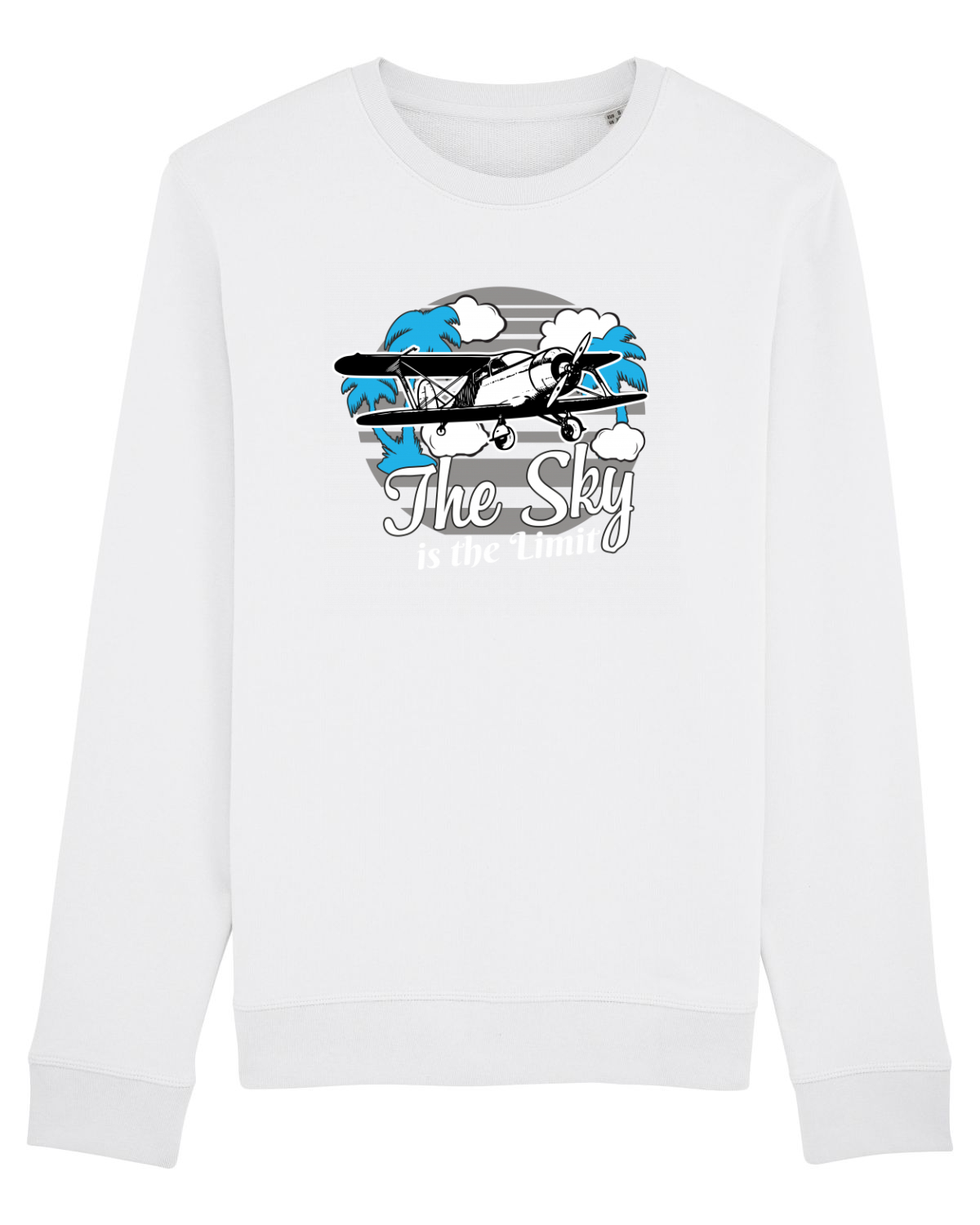 Bluză mânecă lungă Unisex Rise White
