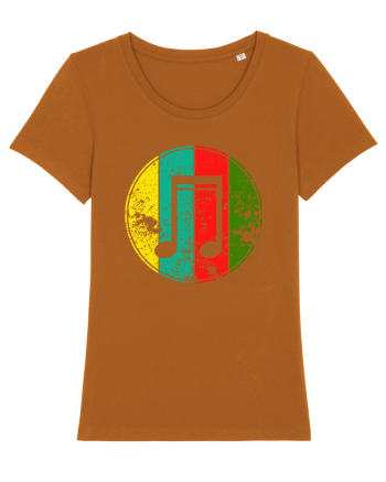 Retro Music Note Roasted Orange