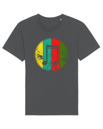 Retro Music Note Anthracite