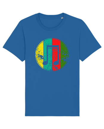 Retro Music Note Royal Blue