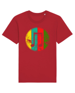 Retro Music Note Tricou mânecă scurtă Unisex Rocker