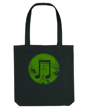 Retro Music Note Black