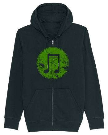 Retro Music Note Black
