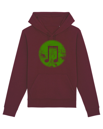 Retro Music Note Burgundy