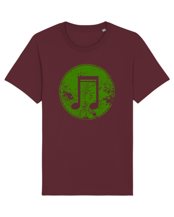 Retro Music Note Burgundy