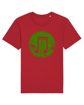 Retro Music Note Red