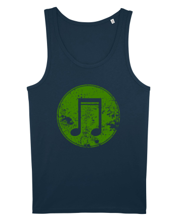 Retro Music Note Navy