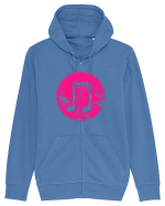 Retro Music Note Hanorac cu fermoar Unisex Connector