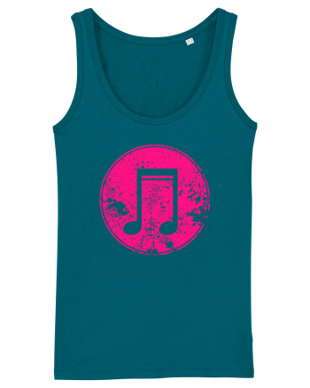 Retro Music Note Ocean Depth