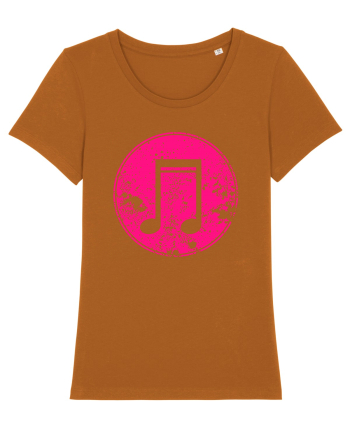 Retro Music Note Roasted Orange