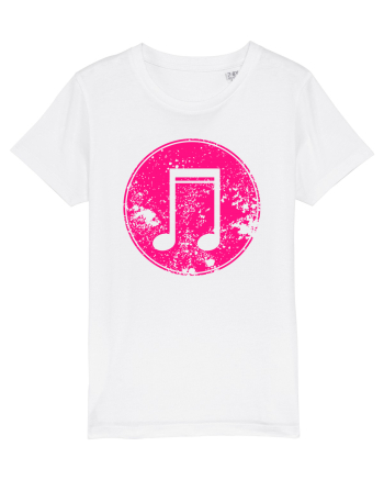 Retro Music Note White