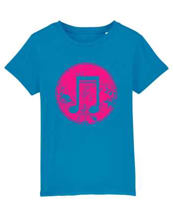 Retro Music Note Azur
