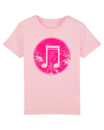 Retro Music Note Cotton Pink