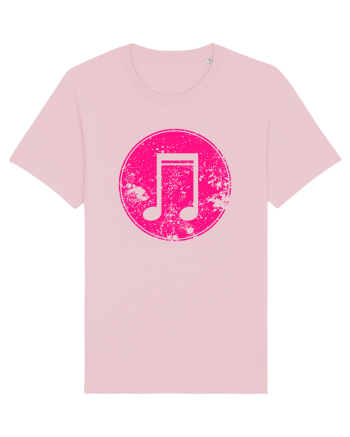 Retro Music Note Cotton Pink