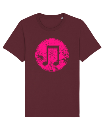 Retro Music Note Burgundy