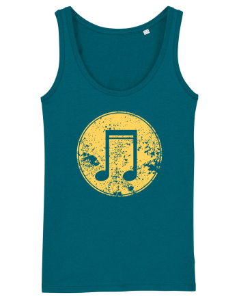 Retro Music Note Ocean Depth
