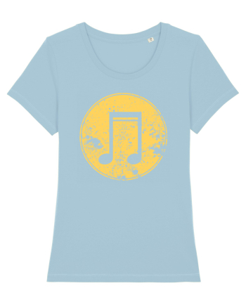 Retro Music Note Sky Blue