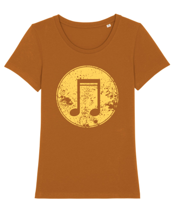 Retro Music Note Roasted Orange