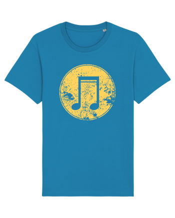 Retro Music Note Azur