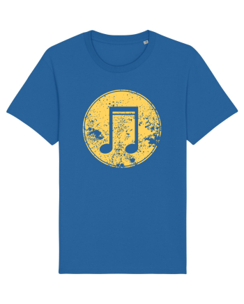 Retro Music Note Royal Blue