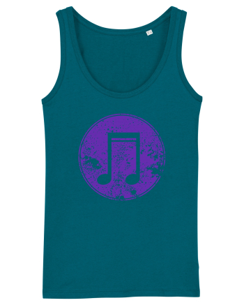 Retro Music Note Ocean Depth