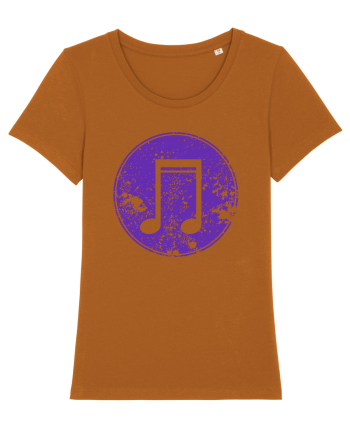 Retro Music Note Roasted Orange