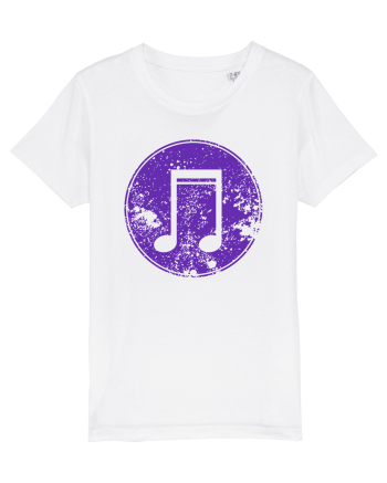 Retro Music Note White