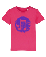 Retro Music Note Tricou mânecă scurtă  Copii Mini Creator