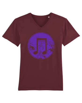 Retro Music Note Burgundy