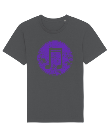 Retro Music Note Anthracite