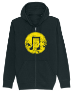 Retro Music Note Hanorac cu fermoar Unisex Connector
