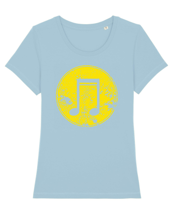 Retro Music Note Sky Blue