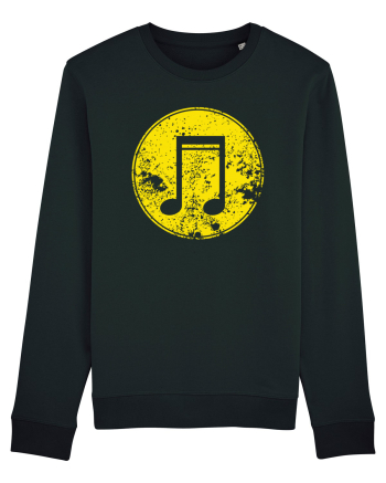 Retro Music Note Black