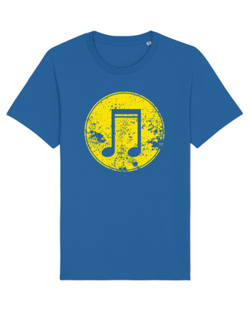Retro Music Note Royal Blue