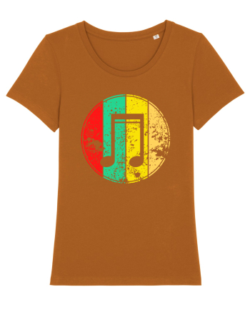 Retro Music Note Roasted Orange