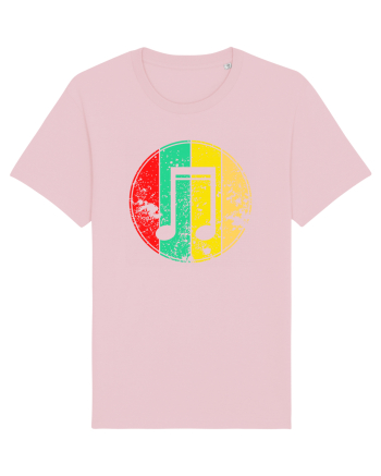 Retro Music Note Cotton Pink