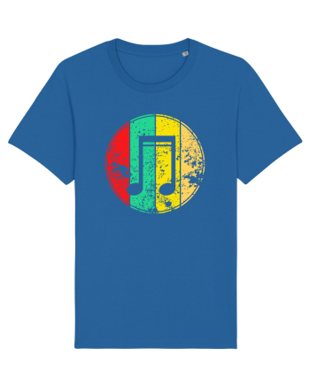 Retro Music Note Royal Blue