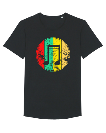 Retro Music Note Black