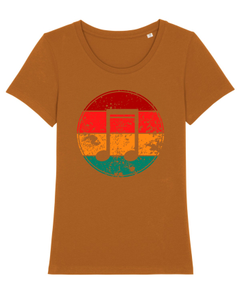 Retro Music Note Roasted Orange