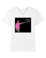 I want you Tricou mânecă scurtă guler V Bărbat Presenter