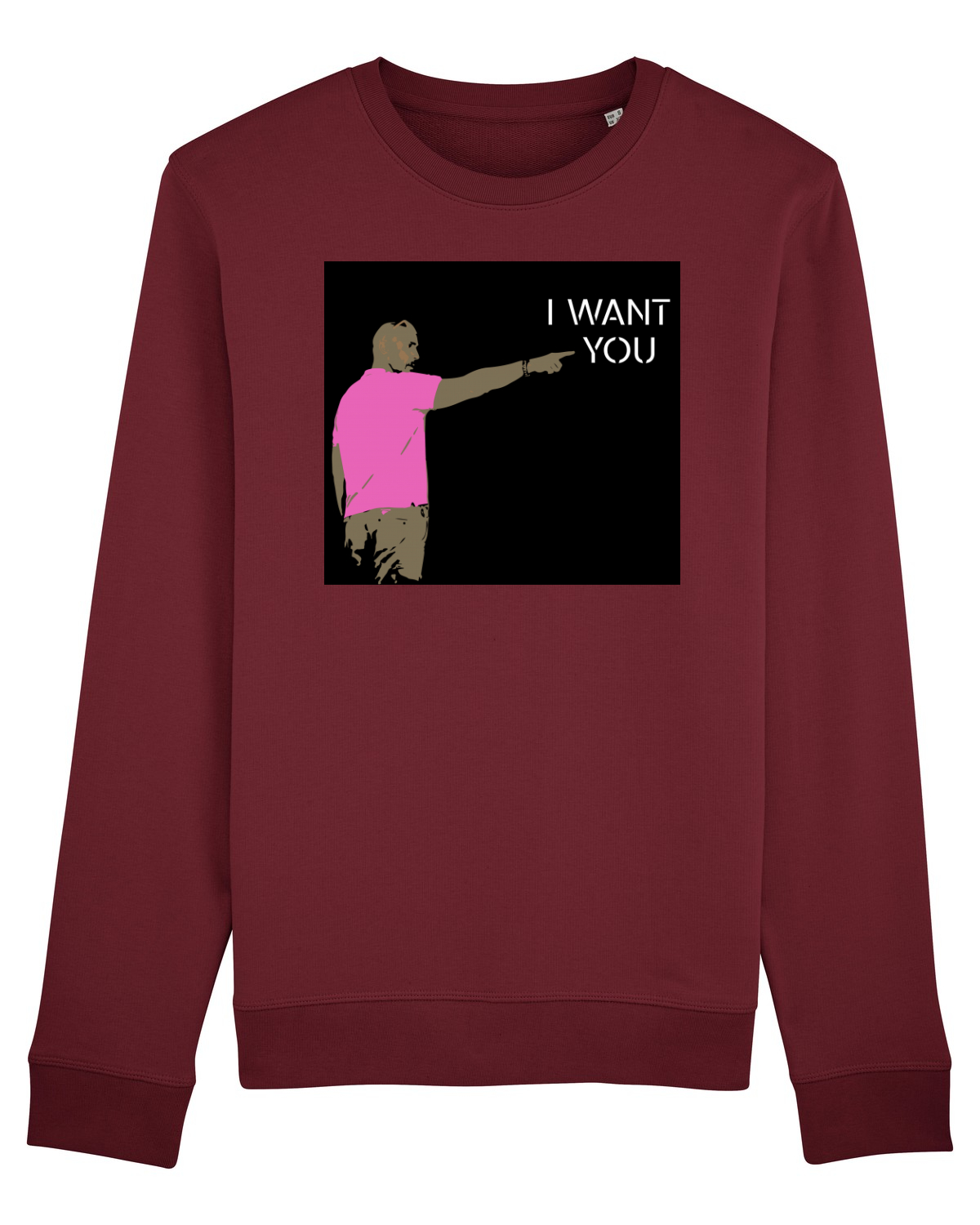 Bluză mânecă lungă Unisex Rise Burgundy