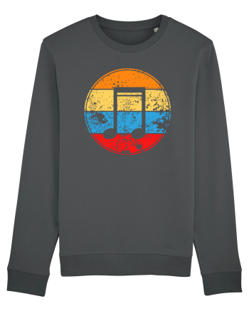 Retro Music Note Anthracite