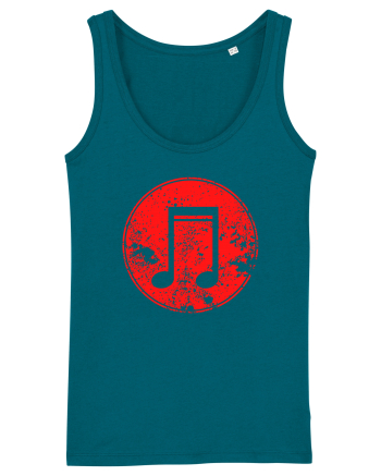 Retro Music Note Ocean Depth