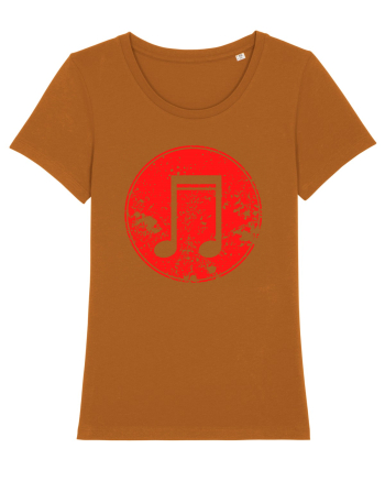 Retro Music Note Roasted Orange