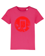 Retro Music Note Tricou mânecă scurtă  Copii Mini Creator